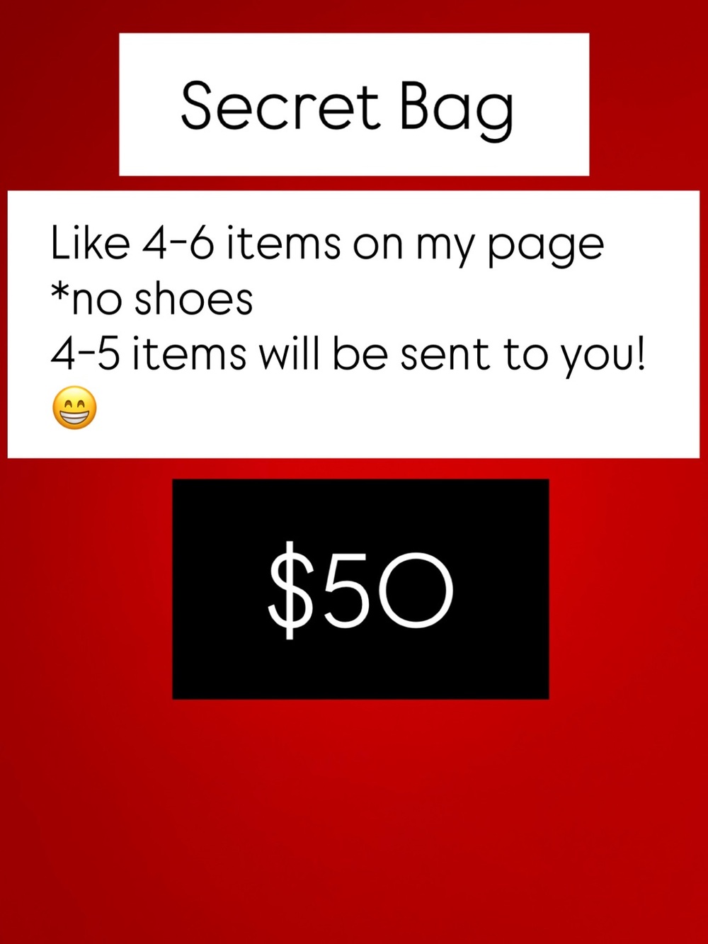Secret Bag - Mystery Women's Bundle (Red)-$50